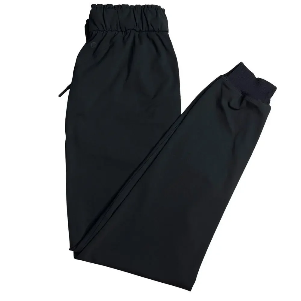 Lululemon Keep Moving Ankle Jogger Pant size 4 Black High Rise Drawstring - Picture 7 of 10